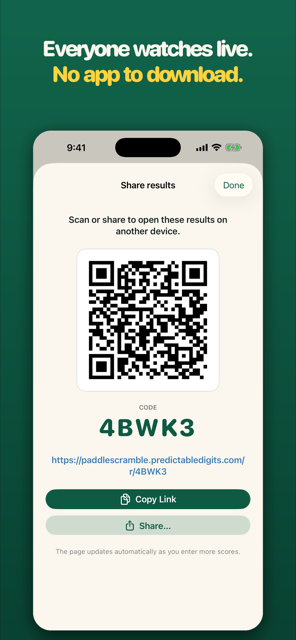 Live Share page anyone can follow in a browser